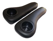 Black Arm Rests for Rear Seats for EZGO, Club Car & Yamaha Golf Carts - 3 Guys Golf Carts