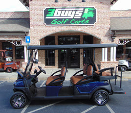 2024 Atlas 4+2, Non-Lifted, Blue, 210Ah - 3 Guys Golf Carts