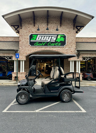 2024 GEN 2 ATLAS CART 4 PASSENGER NON LIFTED BLACK 105 AH - 3 Guys Golf Carts