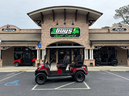 2025 EPIC E40FX 4FF LITHIUM BURGUNDY SN:001248 - 3 Guys Golf Carts
