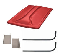 80" RED Extended Roof Kit for Club Car DS Golf Carts 2000+ - 3 Guys Golf Carts