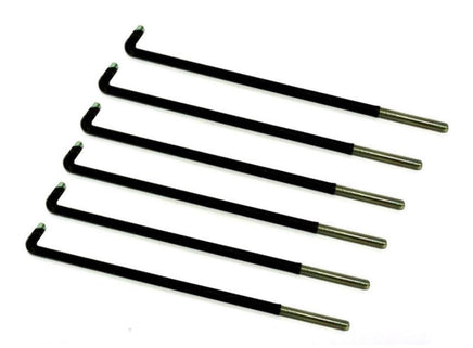 "L" Shape Battery Hold Down Rods- 6 Pack for STAR Classic Golf Carts 2008+ - 3 Guys Golf Carts