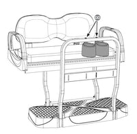 Golf Cart Swivel Cupholder for Max5 and Max6 Seat Kits - 3 Guys Golf Carts