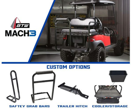 Trailer Hitch Receiver for Golf Carts with Rear Seats - 3 Guys Golf Carts