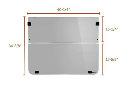 Yamaha G14, G16, G19 Folding Golf Cart Windshield -Tinted 1995-2002 - 3 Guys Golf Carts
