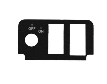 Key Switch Decal with 3 Cut-outs for EZGO TXT Golf Carts 2000+ - 3 Guys Golf Carts