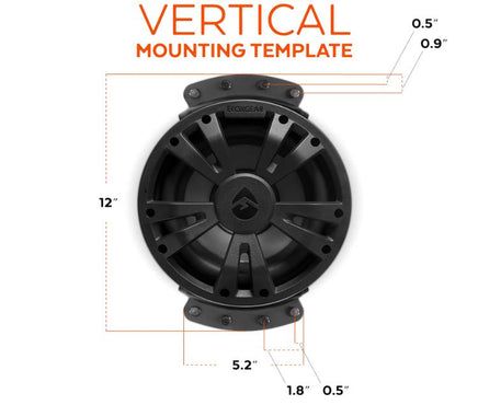ECOXGEAR SoundExtreme ES08 Waterproof 8-inch Subwoofer with Built-in 500-Watt Amplifier - 3 Guys Golf Carts