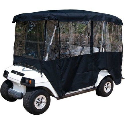 Universal 4 Passenger Black Enclosure for Golf Carts with 80" Top - 3 Guys Golf Carts