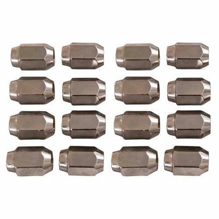Chrome Metric Lug Nut Set (16) for Star and Yamaha Golf Carts - 3 Guys Golf Carts