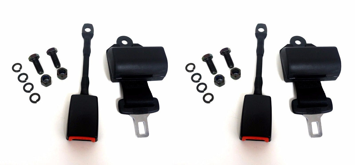 Universal Retractable Seat Belts (2) For Golf Carts 3 Guys Golf Carts