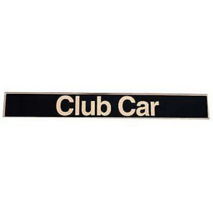 Name Plate Emblem- Black/Gold for Club Car Precedent Golf Carts - 3 Guys Golf Carts