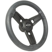 Gussi Model 13 Black/Carbon Fiber Steering Wheel for EZGO & STAR Golf Carts - 3 Guys Golf Carts