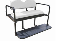 Rear Seat Kit- White for EZGO TXT Golf Carts 1995+ - 3 Guys Golf Carts