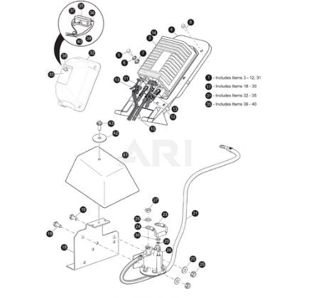 Main Wiring Harness for EZGO TXT Golf Carts 2010-2013 - 3 Guys Golf Carts