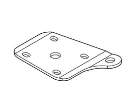 Left-Hand (Driver-Side) Shock Mount Plate for EZGO RXV Golf Carts 2016-2022