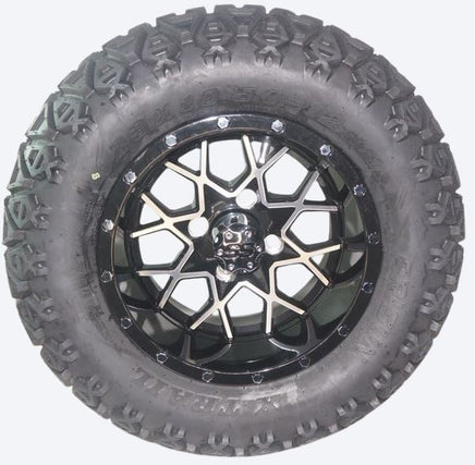 Lift Kit Combo with 12" Vortex for EZGO RXV Gas Golf Carts 2015+ - 3 Guys Golf Carts