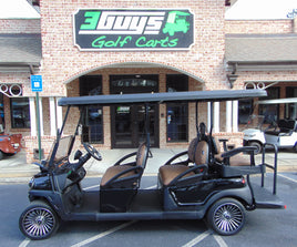 2024 Atlas 4+2,  Non-Lifted, Black 210Ah - 3 Guys Golf Carts