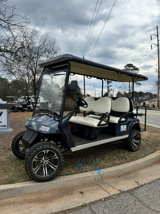 2009 ZONE EV 6 SEATER LIFTED LITHIUM BLUE SN:008585 - 3 Guys Golf Carts