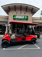 2024 EPIC E60 4+2 RED  LITHIUM BATTERY - 3 Guys Golf Carts