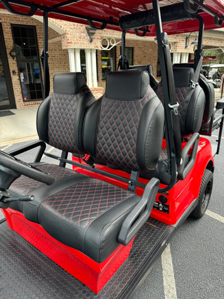 2024 EPIC E60 4+2 RED  LITHIUM BATTERY - 3 Guys Golf Carts