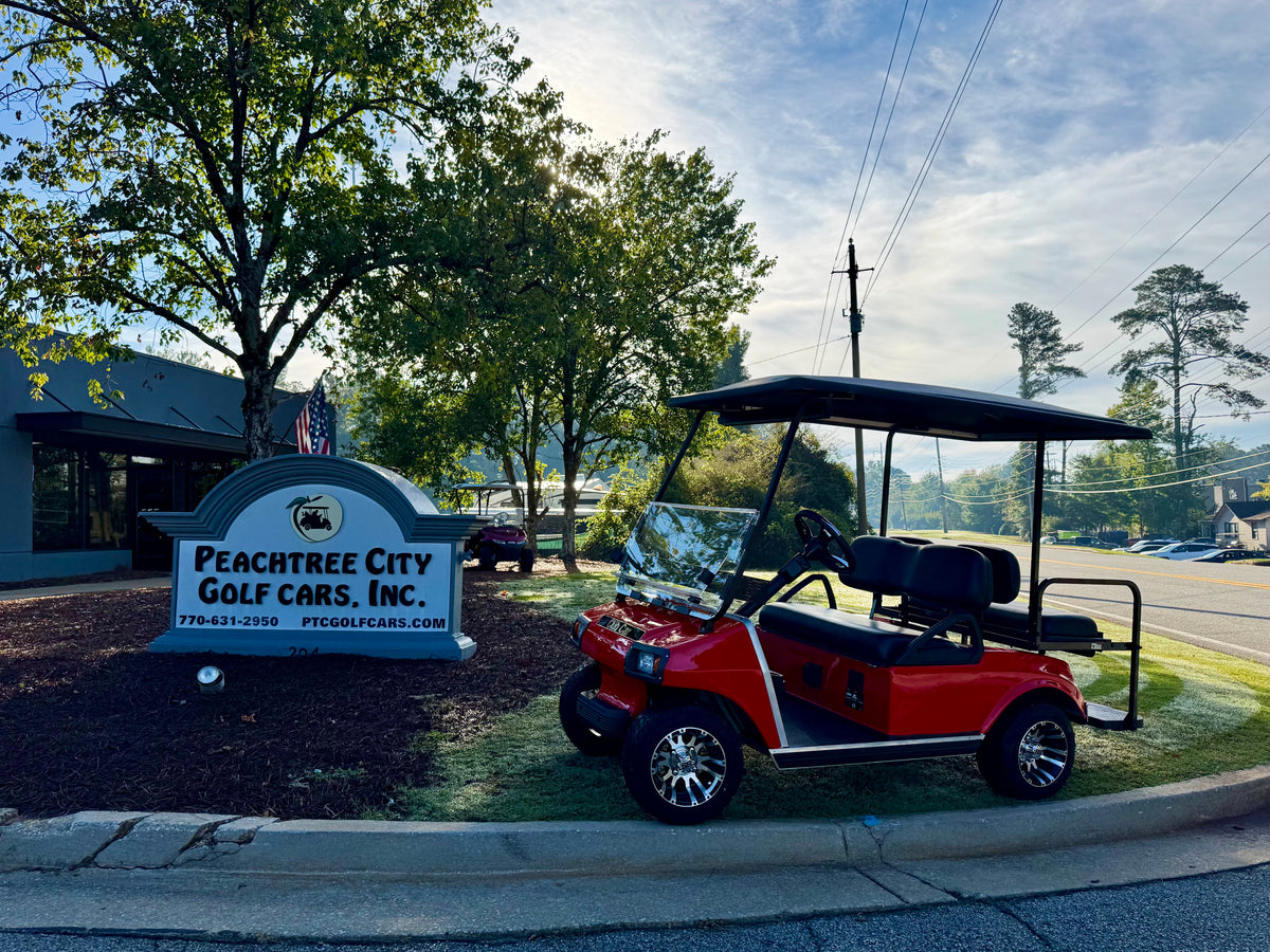 2002 CLUB CAR DS RED LITHIUM SN:136924 | 3 Guys Golf Carts