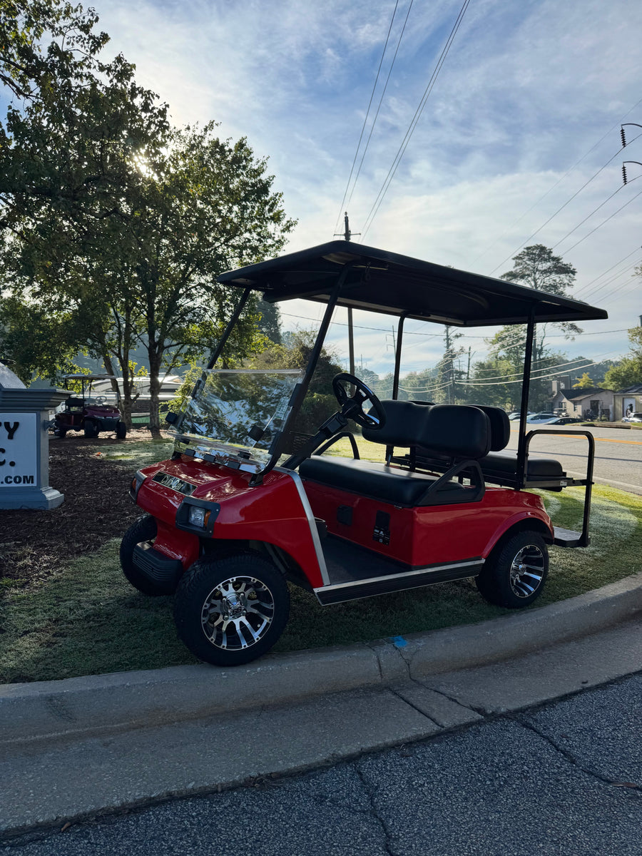 2002 CLUB CAR DS RED LITHIUM SN:136924 | 3 Guys Golf Carts