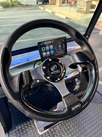 2025 EPIC E40 2+2 BLUE LITHIUM SN:006883 - 3 Guys Golf Carts