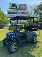 2020 EZGO TXT EXPRESS LIFTED BLUE SN:448747 - 3 Guys Golf Carts