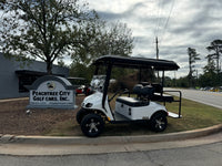 2019 EZGO VALOR 2+2 GAS WHITE SN:3397031 - 3 Guys Golf Carts