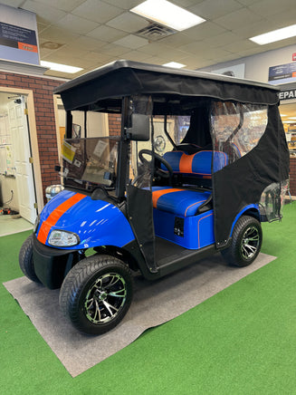 2021 EZGO RXV ORANGE/BLUE LITHIUM SN:615323 - 3 Guys Golf Carts