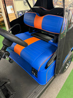2021 EZGO RXV ORANGE/BLUE LITHIUM SN:615323 - 3 Guys Golf Carts