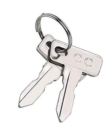 2 Replacement Keys for Club Car Golf Carts 1984 & up - 3 Guys Golf Carts