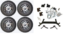 Lift Kit Combo with 10" Wolverine for EZGO TXT Golf Carts 2001+ - 3 Guys Golf Carts