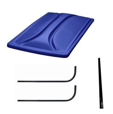 80" BLUE Golf Cart Roof Kit- for EZGO TXT Golf Carts - 3 Guys Golf Carts