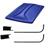 Universal 80" BLUE Extended Roof Kit for Club Car DS Golf Carts 1976-1999 - 3 Guys Golf Carts