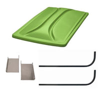 80" LIME Extended Roof Kit for Club Car DS Golf Carts 2000+ - 3 Guys Golf Carts