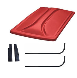 80" RED Extended Roof Kit for Club Car Precedent Golf Carts 2004+ - 3 Guys Golf Carts