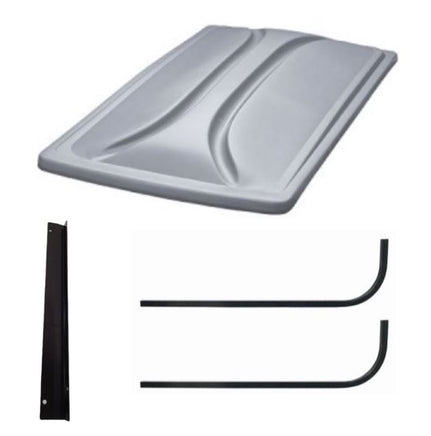 80" SILVER Golf Cart Roof Kit for EZGO RXV Golf Carts 2008+ - 3 Guys Golf Carts