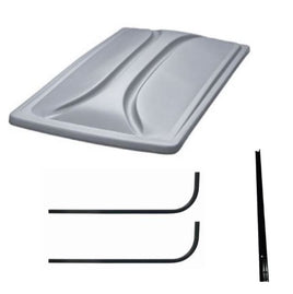 80" SILVER Extended Roof Kit- for EZGO TXT Golf Carts - 3 Guys Golf Carts
