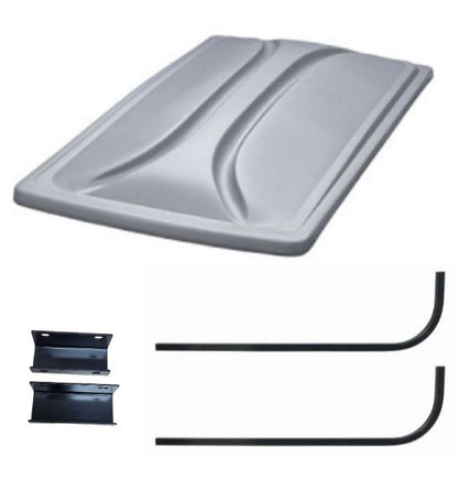 Universal 80" Silver Extended Roof Kit for Yamaha G29/Drive & Drive II Golf Carts 2007+ - 3 Guys Golf Carts