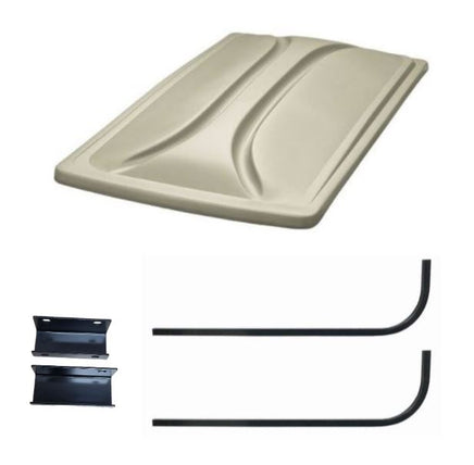 Universal 80" Stone Extended Roof Kit for Yamaha G29/Drive & Drive II Golf Carts 2007+ - 3 Guys Golf Carts