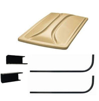 Universal 80" TAN Extended Roof Kit for Club Car DS Golf Carts 1976-1999 - 3 Guys Golf Carts