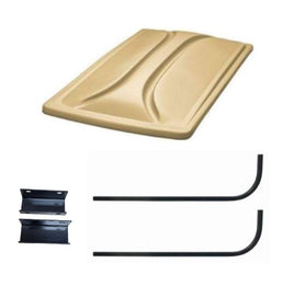 Universal 80" Tan Extended Roof Kit for Yamaha G29/Drive & Drive II Golf Carts 2007+ - 3 Guys Golf Carts