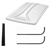 80" WHITE Golf Cart Roof Kit for EZGO RXV Golf Carts 2008+ - 3 Guys Golf Carts