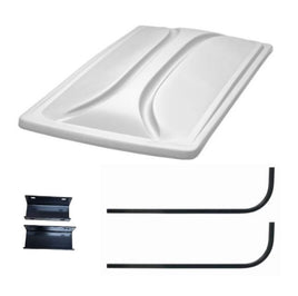 Universal 80" White Extended Roof Kit for Yamaha G29/Drive & Drive II Golf Carts 2007+ - 3 Guys Golf Carts