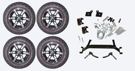 Lift Kit Combo with 12" Hulk for EZGO TXT Golf Carts 2001+