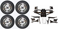 6" Lift Kit Combo with 12" Dirty Harry for Club Car DS Golf Carts 1984-2003 - 3 Guys Golf Carts