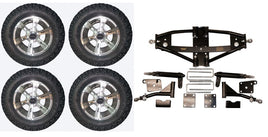 Lift Kit Combo for Club Car Precedent Golf Carts with 12" Dirty Harry - 3 Guys Golf Carts