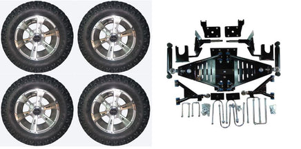 Lift Kit Combo with 12" Dirty Harry for EZGO RXV Golf Carts 2008-2013.5 - 3 Guys Golf Carts