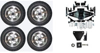 Lift Kit Combo with 12" Dirty Harry for EZGO RXV Gas Golf Carts 2015+ - 3 Guys Golf Carts